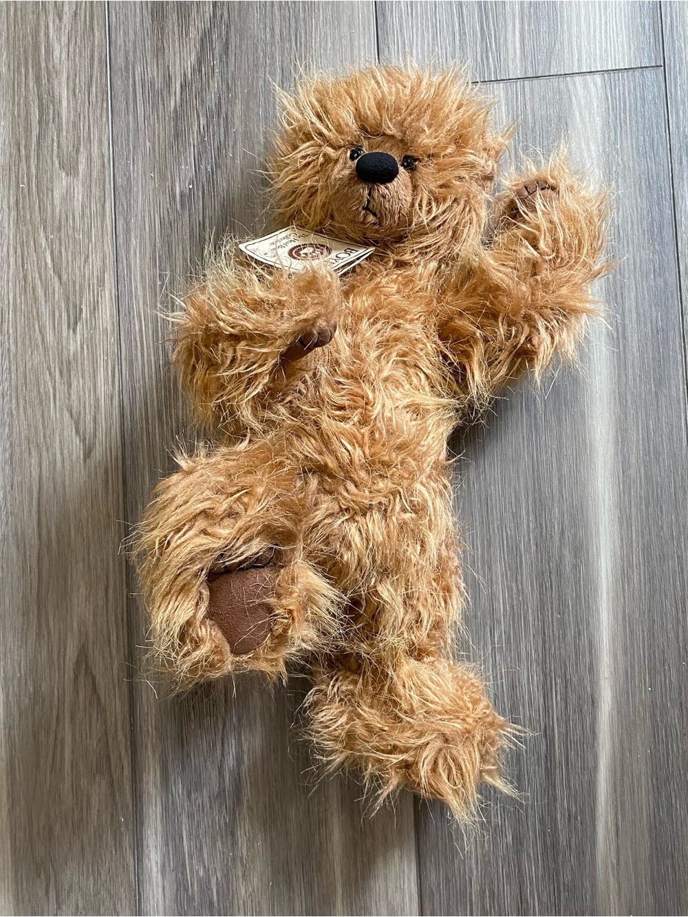 Boyd’s Bears 15” Elmer Owen Mohair Plush Bear Head Bean Collection W/Tag